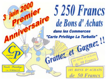 premier anniversaire de la carte privilège