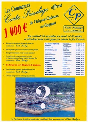 affiche puzzle carte privilège la turballe