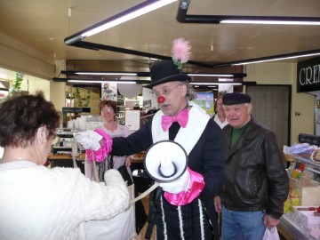 La carte privilège avec le clown croquignol