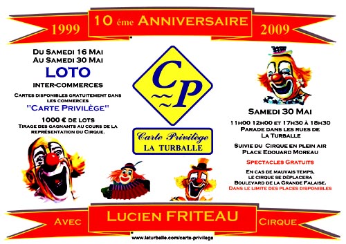dixième anniversaire de la carte privilège