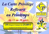 la carte privilege refleurit au printemps à La Turballe